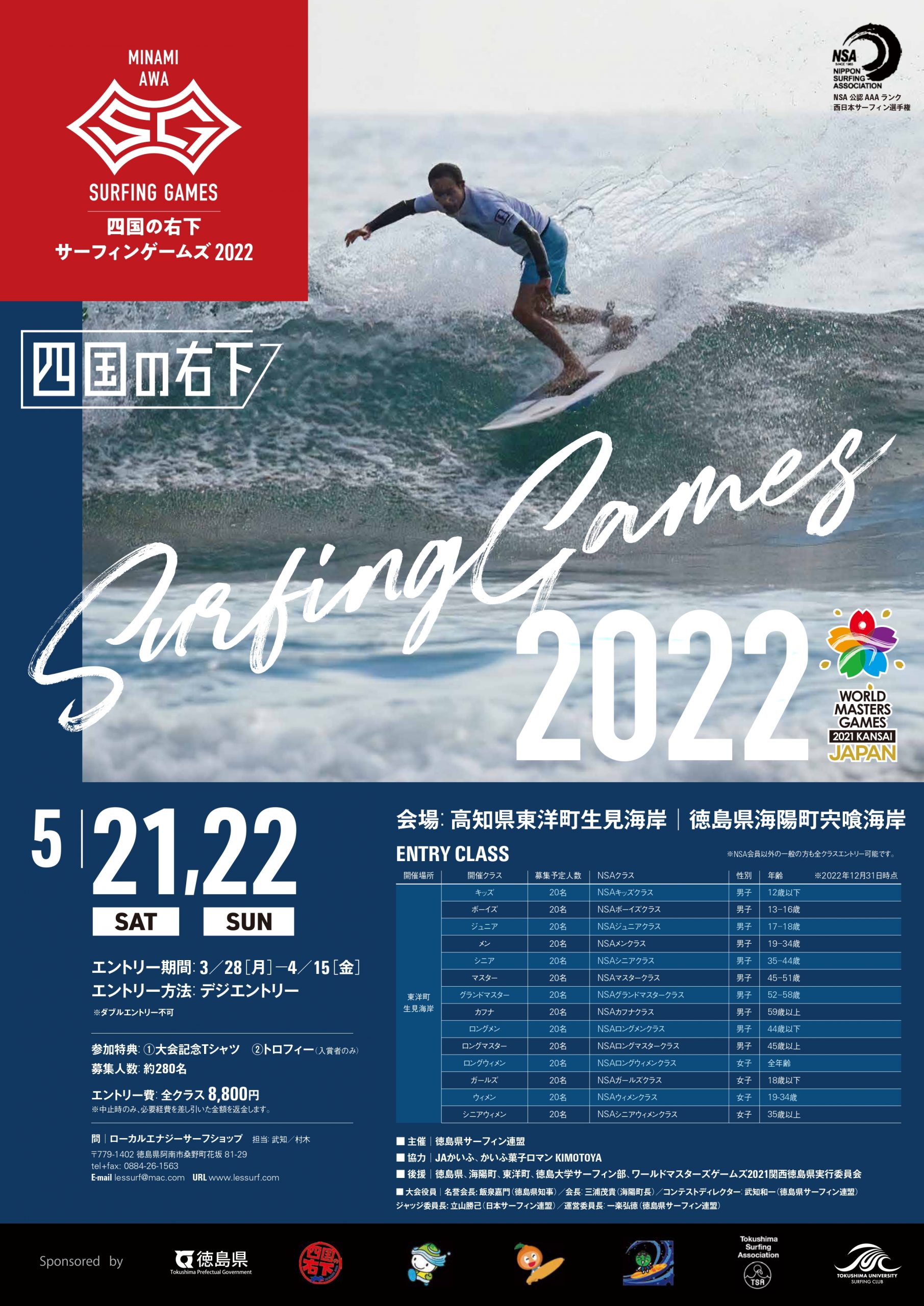四国の右下サーフィンゲームズ2022 for WORLD GAMES KANSAI